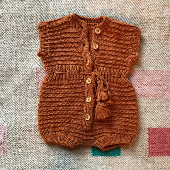 Misha And Puff Other - Amazing handknit romper suit Kalinka kids size 12m